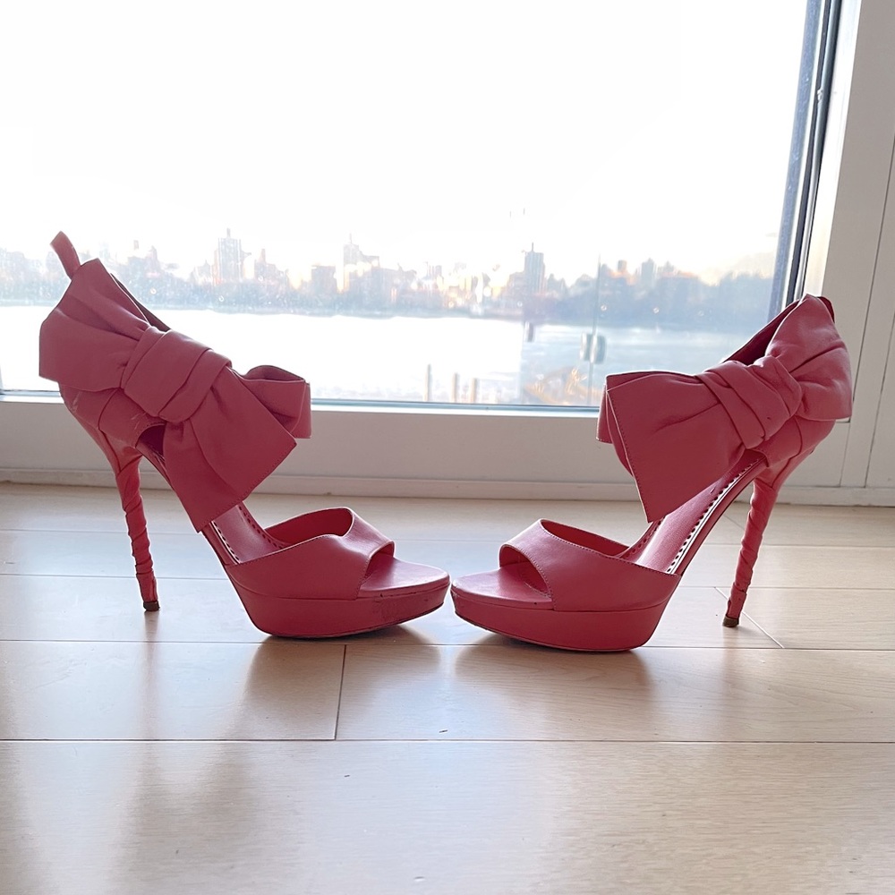 Moschino Cheap And Chic Pink Heeled Sandals